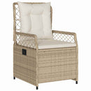 Have Spisebordssæt 7 pcs Beige og cremehvid polyrattan