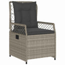 Have Spisebordssæt 7 pcs Lysegrå polyrattan
