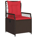 Have Spisebordssæt 5 pcs Brun polyrattan