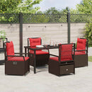 Have Spisebordssæt 5 pcs Brun polyrattan
