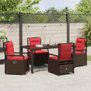 Have Spisebordssæt 5 pcs Brun polyrattan