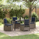 Have Spisebordssæt 5 pcs Grå polyrattan