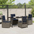 Have Spisebordssæt 5 pcs Grå polyrattan