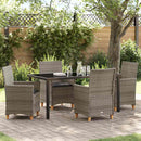 Have Spisebordssæt 5 pcs Grå polyrattan