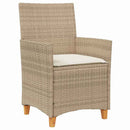 Have Spisebordssæt 5 pcs Beige polyrattan