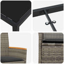 Have Spisebordssæt 5 pcs Grå polyrattan