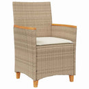 Have Spisebordssæt 7 stk. Beige polyrattan