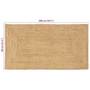Områdetæpper Naturfarvet 80 x 200 cm Jute