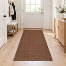 Område tæppe Grå 80 x 250 cm Jute