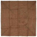 Område tæppe Grå 120 x 120 cm Jute