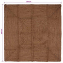 Område tæppe Grå 200 x 200 cm Jute