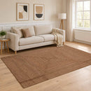 Område tæppe Grå 200 x 290 cm Jute