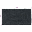Områdetæpper Rektangulær Mørkegrå 60 x 110 cm Jute