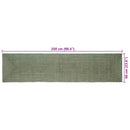 Områdetæpper Rektangulær Olivengrøn 60 x 250 cm Jute