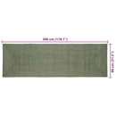 Områdetæpper Rektangulær Olivengrøn 80 x 300 cm Jute