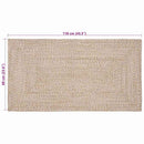 Områdetæpper Natur og hvid 60 x 110 cm Jute