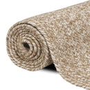 Områdetæpper Natur og hvid 80 x 150 cm Jute