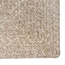 Områdetæpper Natur og hvid 200 x 200 cm Jute