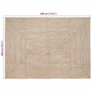 Områdetæpper Natur og hvid 200 x 290 cm Jute