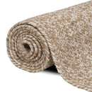 Områdetæpper Natur og hvid 240 x 240 cm Jute