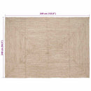 Områdetæpper Natur og hvid 240 x 340 cm Jute