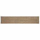 Områdetæpper Naturfarvet og sort 60 x 400 cm Jute