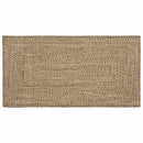 Områdetæpper Naturfarvet og sort 80 x 150 cm Jute