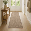Områdetæpper Naturfarvet og sort 80 x 200 cm Jute