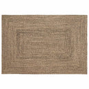 Områdetæpper Naturfarvet og sort 140 x 200 cm Jute