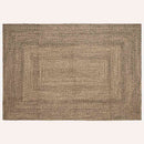 Områdetæpper Naturfarvet og sort 200 x 290 cm Jute