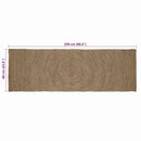 Områdetæpper Grå 60 x 250 cm Jute