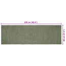 Områdetæpper Olivengrøn 80 x 250 cm Jute