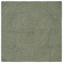 Områdetæpper Olivengrøn 160 x 160 cm Jute