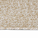 Områdetæpper Natur og hvid 80 x 250 cm Jute