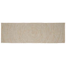 Områdetæpper Natur og hvid 80 x 250 cm Jute
