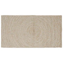 Områdetæpper Natur og hvid 100 x 200 cm Jute