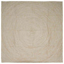 Områdetæpper Natur og hvid 200 x 200 cm Jute