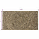 Områdetæpper Naturfarvet og sort 80 x 150 cm Jute