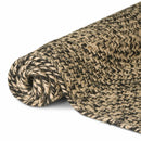 Områdetæpper Naturfarvet og sort 200 x 200 cm Jute