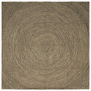 Områdetæpper Naturfarvet og sort 240 x 240 cm Jute