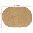 Områdetæpper Naturfarvet 205 x 305 cm Jute