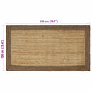 Områdetæpper Grå 100 x 200 cm Jute