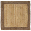 Områdetæpper Grå 120 x 120 cm Jute