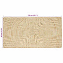 Områdetæpper Hvid 60 x 110 cm Jute