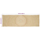 Områdetæpper Hvid 60 x 250 cm Jute