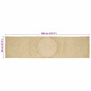 Områdetæpper Hvid 80 x 400 cm Jute