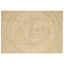 Områdetæpper Hvid 140 x 200 cm Jute