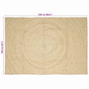 Områdetæpper Hvid 160 x 230 cm Jute