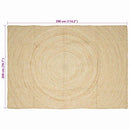 Områdetæpper Hvid 200 x 290 cm Jute