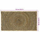 Områdetæpper Sort 60 x 110 cm Jute